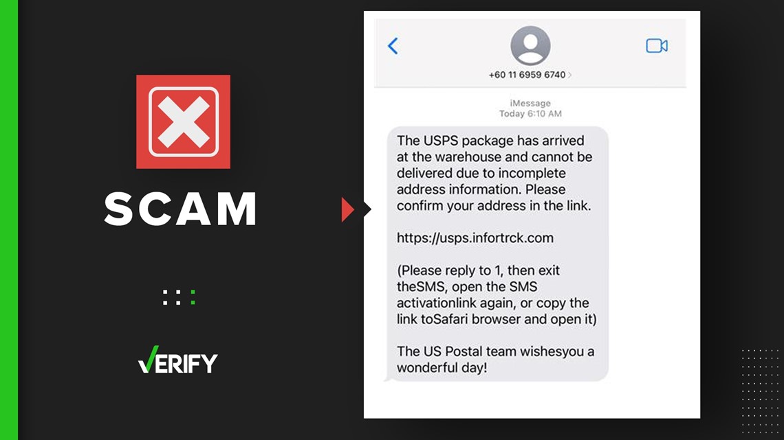 Scam alert: Beware of texts about USPS undeliverable packages. | verifythis.com – VERIFYThis.com